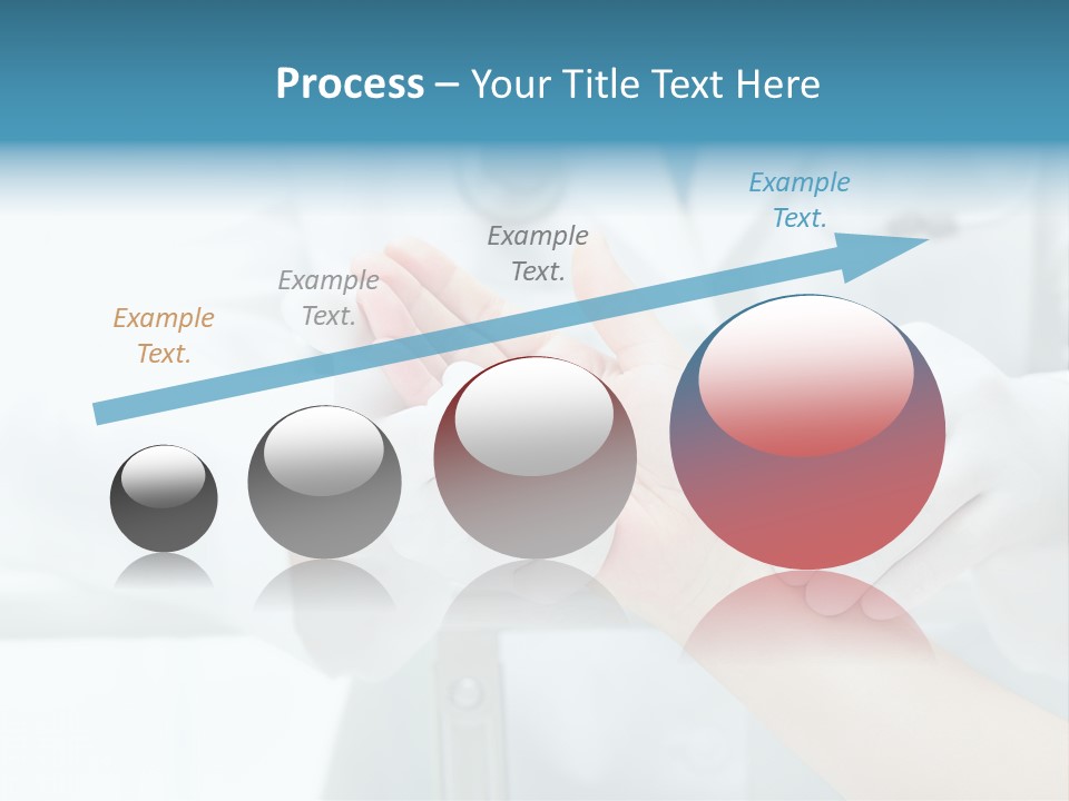 A Doctor Holding A Patient's Hand With A Stethoscope PowerPoint Template