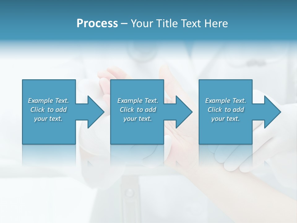 A Doctor Holding A Patient's Hand With A Stethoscope PowerPoint Template