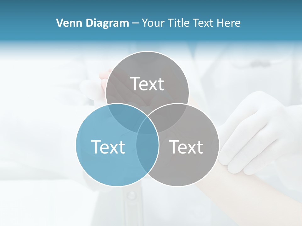 A Doctor Holding A Patient's Hand With A Stethoscope PowerPoint Template