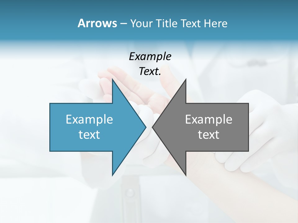 A Doctor Holding A Patient's Hand With A Stethoscope PowerPoint Template