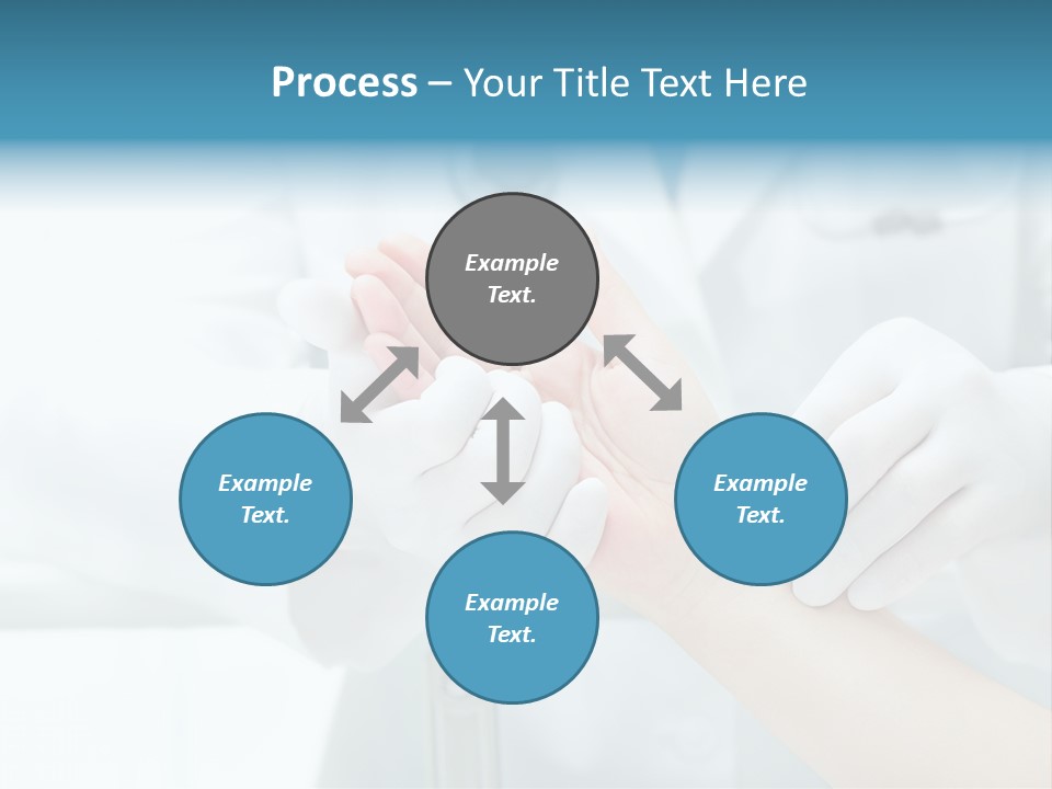 A Doctor Holding A Patient's Hand With A Stethoscope PowerPoint Template