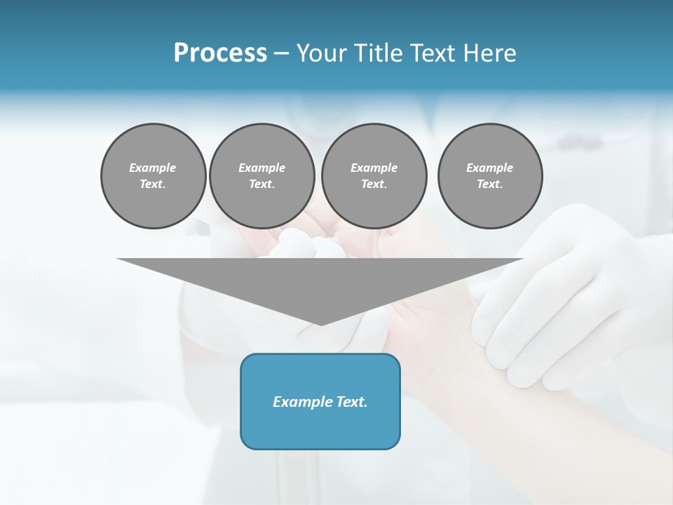 A Doctor Holding A Patient's Hand With A Stethoscope PowerPoint Template