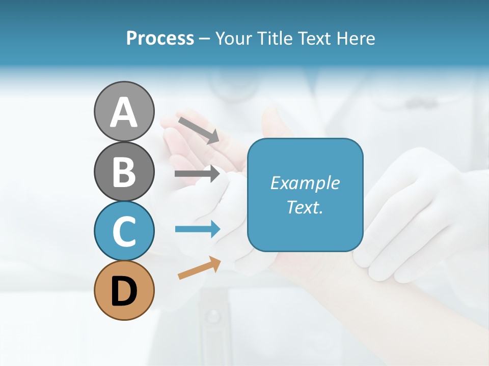 A Doctor Holding A Patient's Hand With A Stethoscope PowerPoint Template