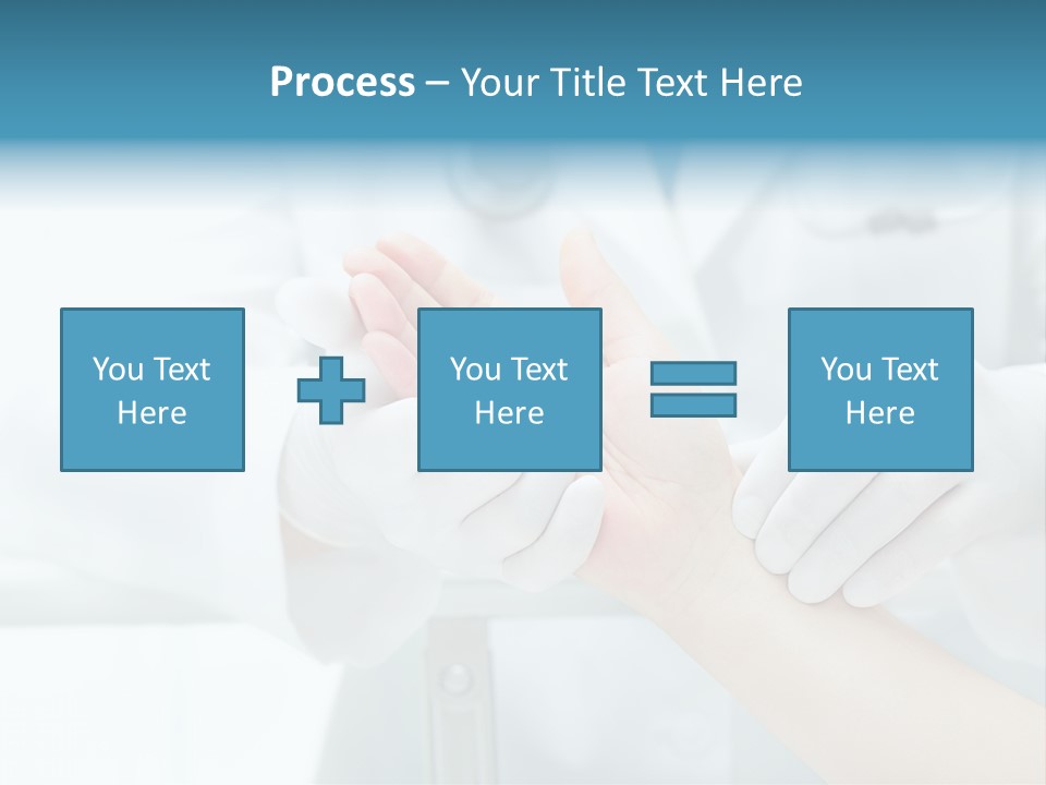 A Doctor Holding A Patient's Hand With A Stethoscope PowerPoint Template