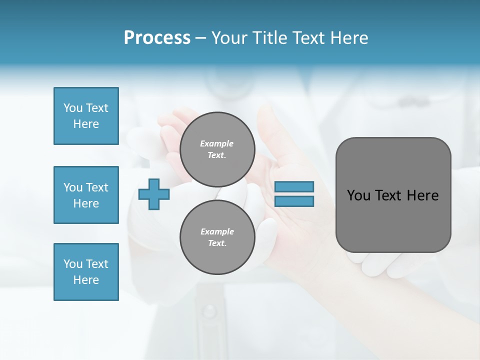 A Doctor Holding A Patient's Hand With A Stethoscope PowerPoint Template