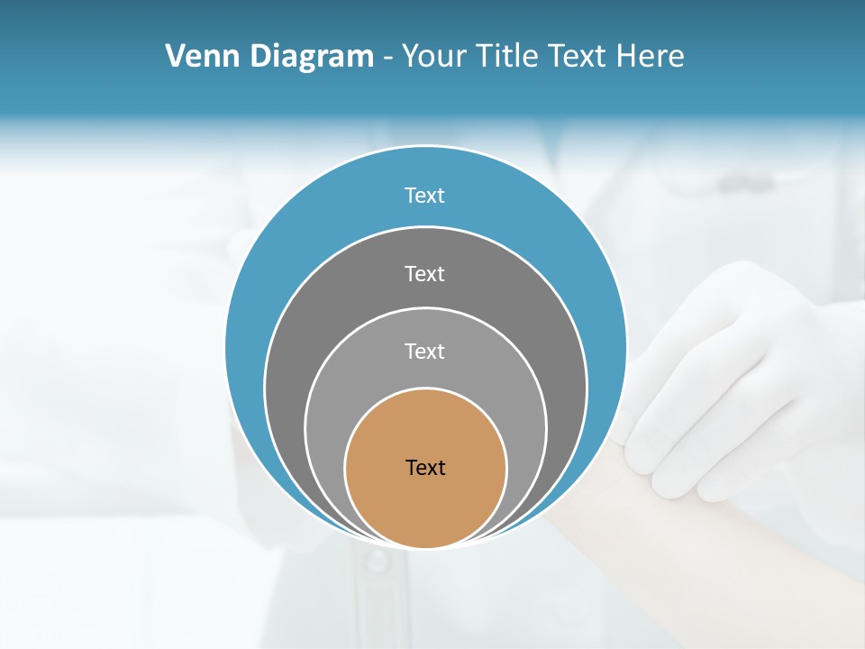 A Doctor Holding A Patient's Hand With A Stethoscope PowerPoint Template