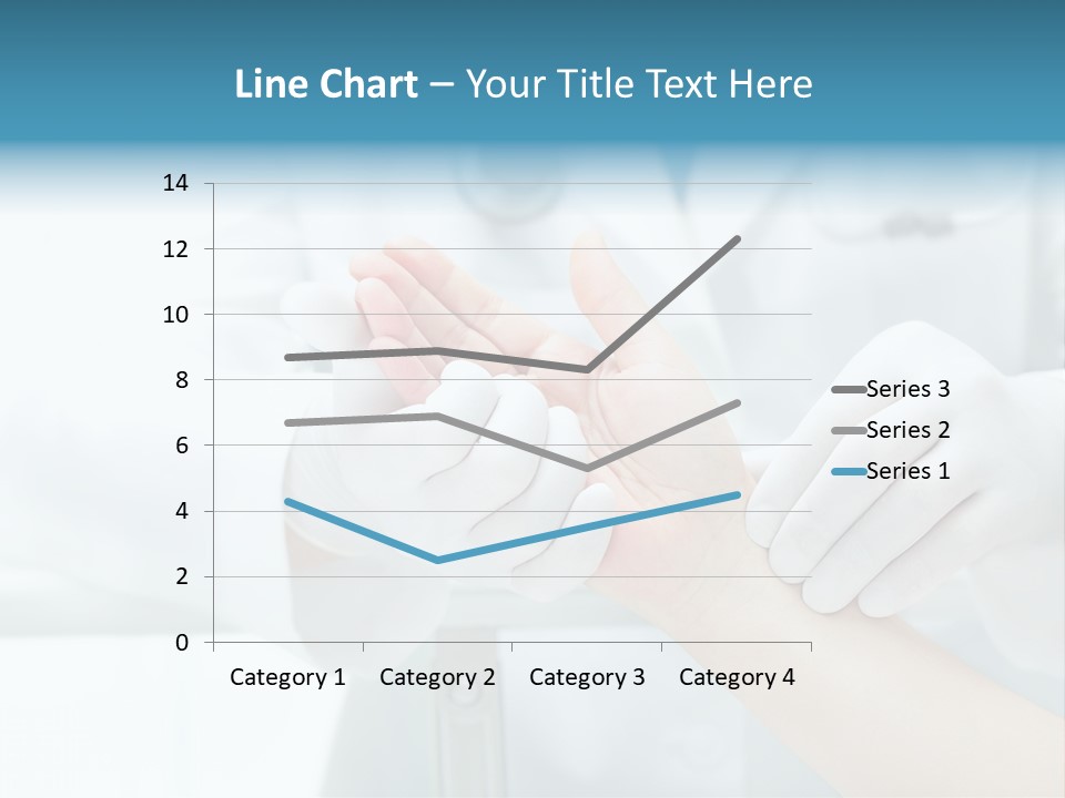 A Doctor Holding A Patient's Hand With A Stethoscope PowerPoint Template