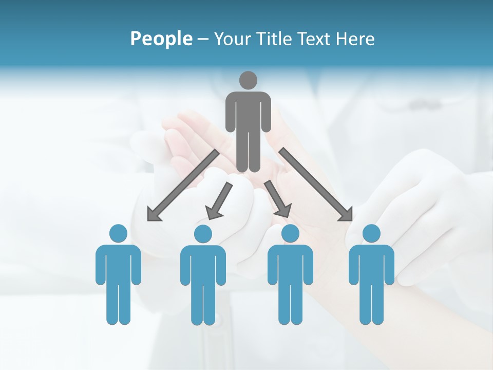 A Doctor Holding A Patient's Hand With A Stethoscope PowerPoint Template