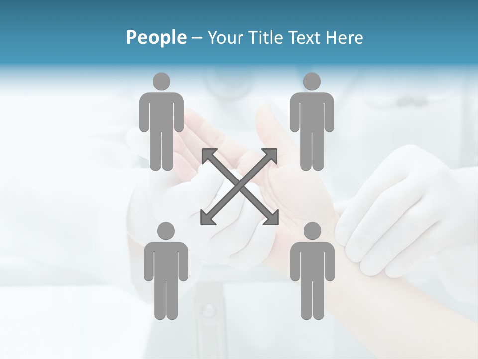 A Doctor Holding A Patient's Hand With A Stethoscope PowerPoint Template