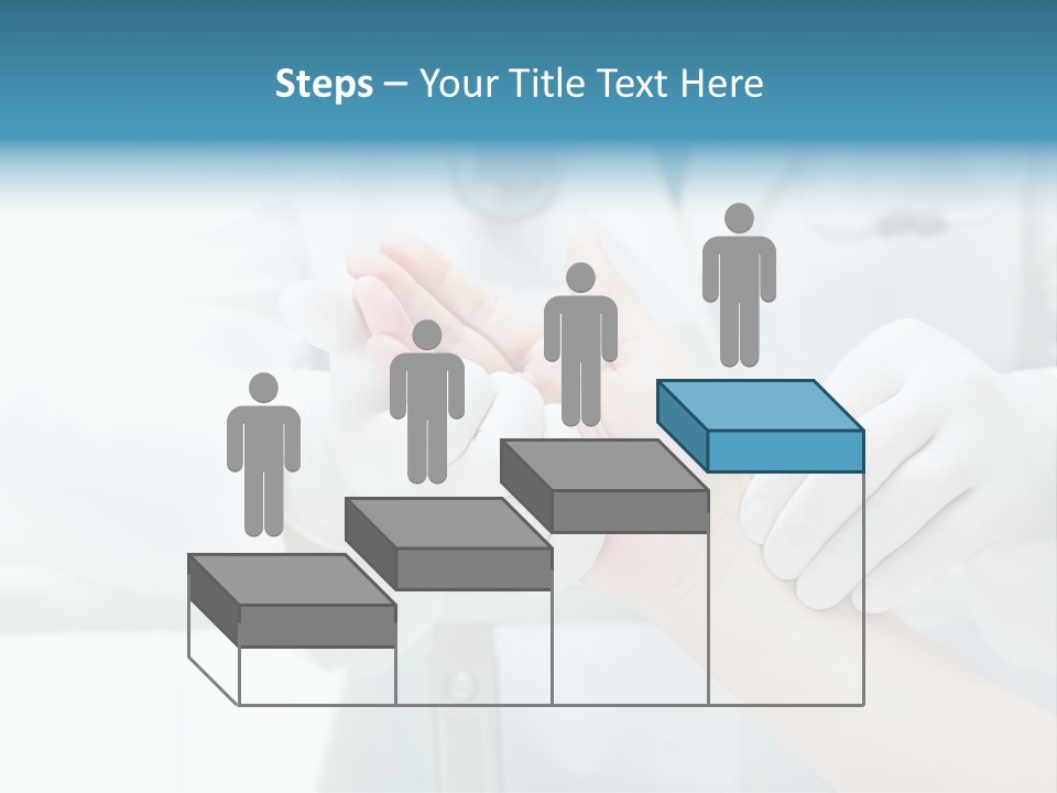 A Doctor Holding A Patient's Hand With A Stethoscope PowerPoint Template