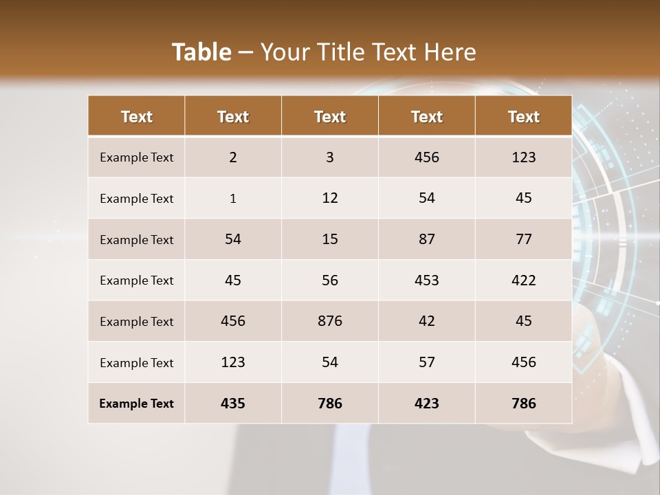 A Man In A Suit Touching A Button On A Touch Screen PowerPoint Template