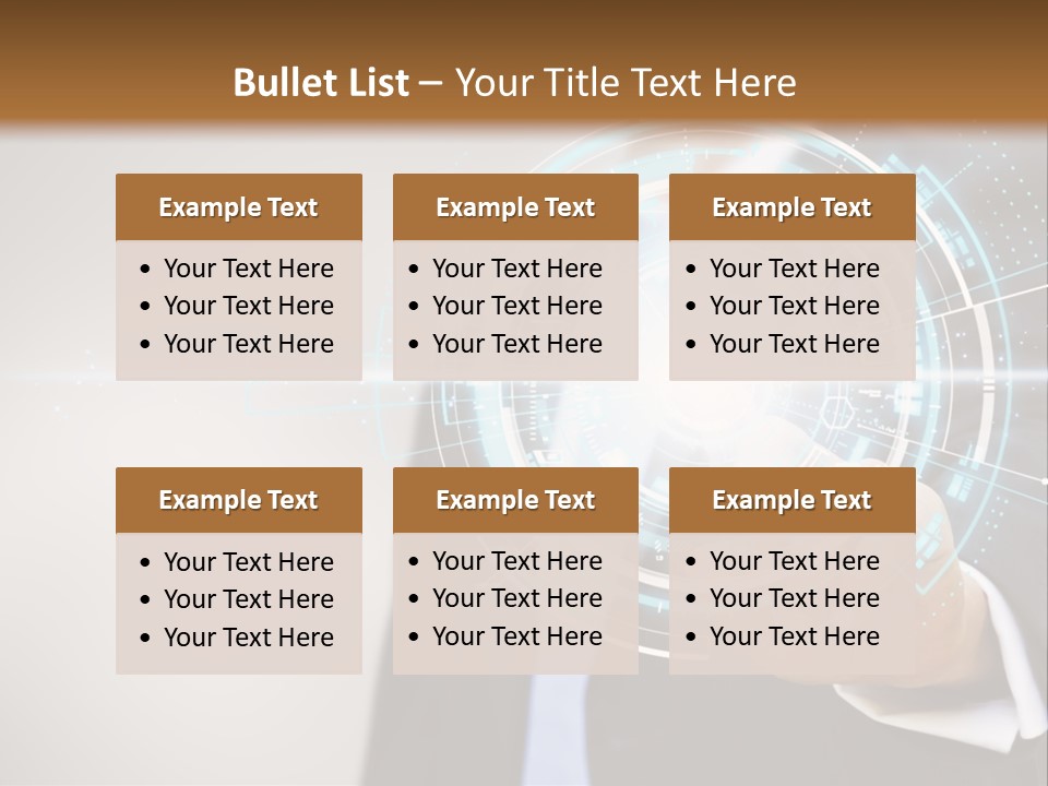 A Man In A Suit Touching A Button On A Touch Screen PowerPoint Template