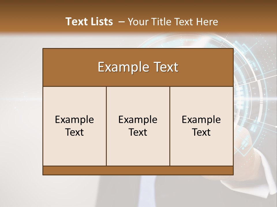 A Man In A Suit Touching A Button On A Touch Screen PowerPoint Template