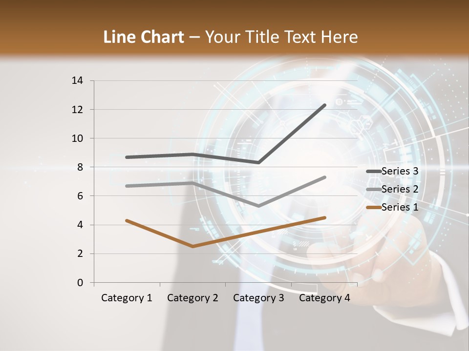 A Man In A Suit Touching A Button On A Touch Screen PowerPoint Template