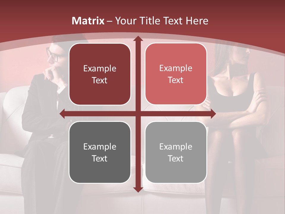 Man Woman Squabble PowerPoint Template