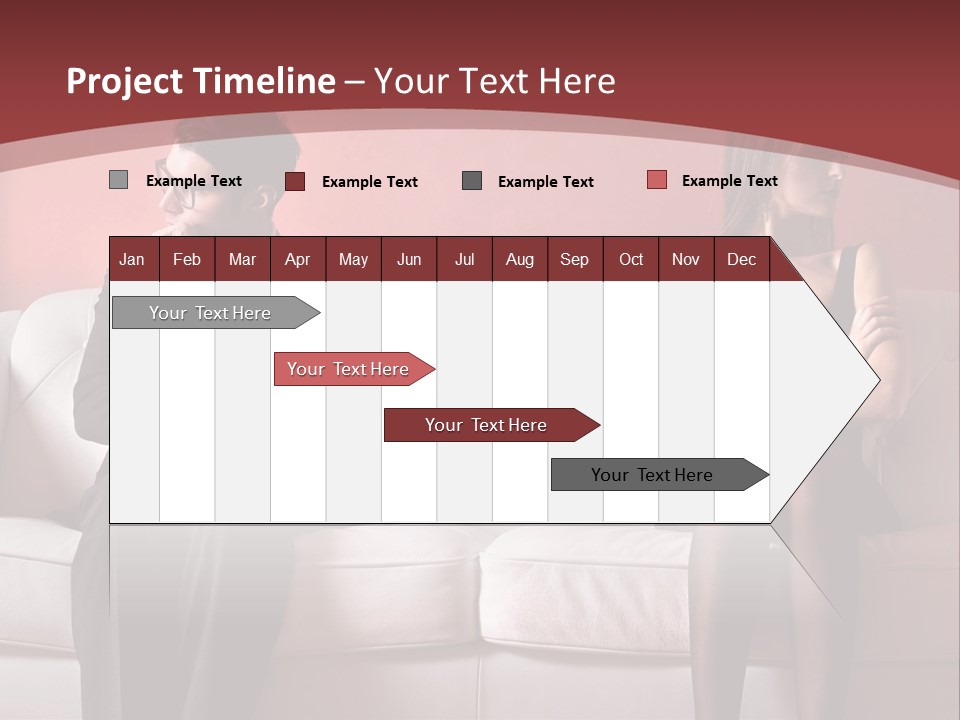 Man Woman Squabble PowerPoint Template
