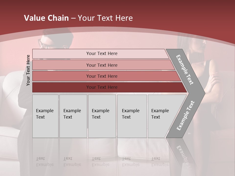 Man Woman Squabble PowerPoint Template