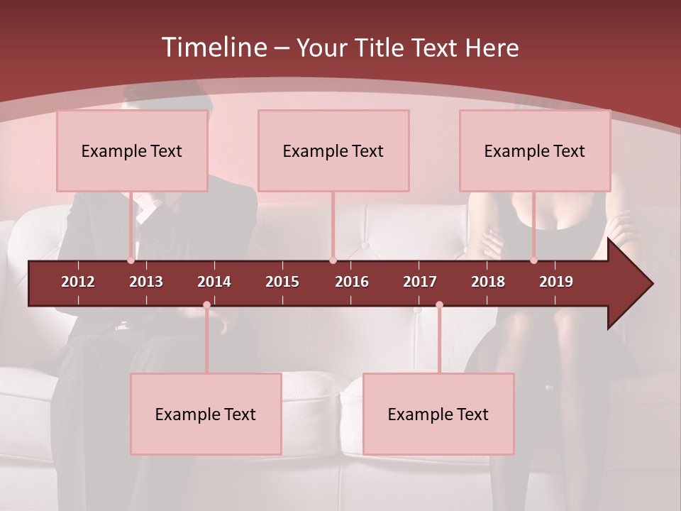 Man Woman Squabble PowerPoint Template