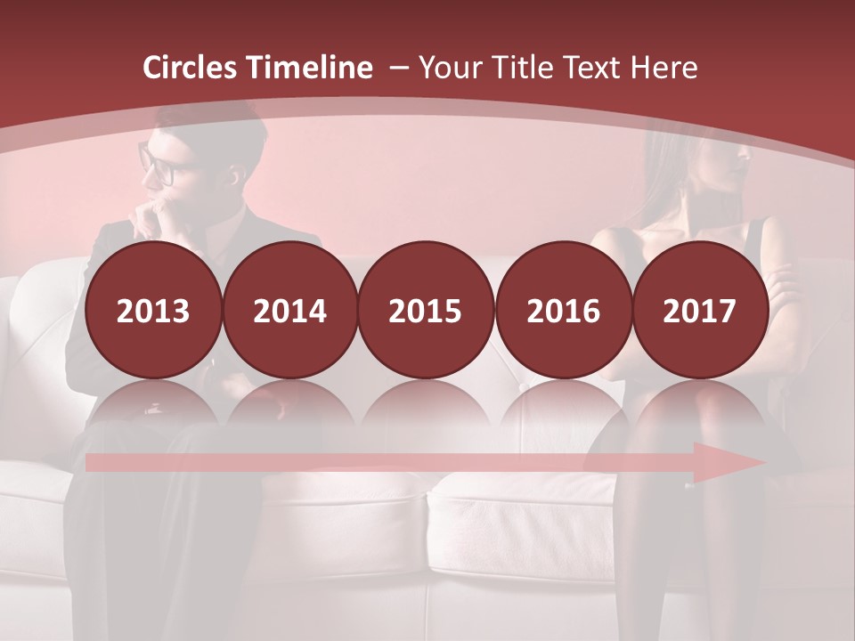 Man Woman Squabble PowerPoint Template