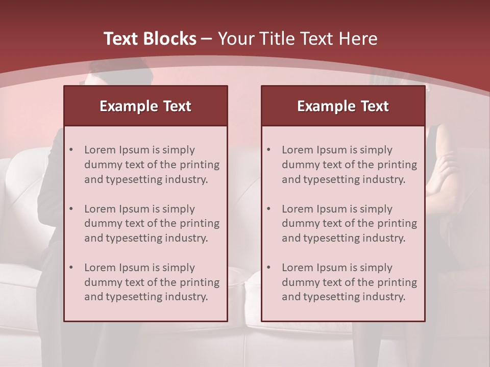 Man Woman Squabble PowerPoint Template