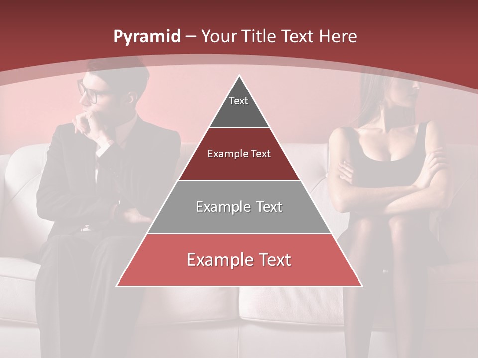 Man Woman Squabble PowerPoint Template