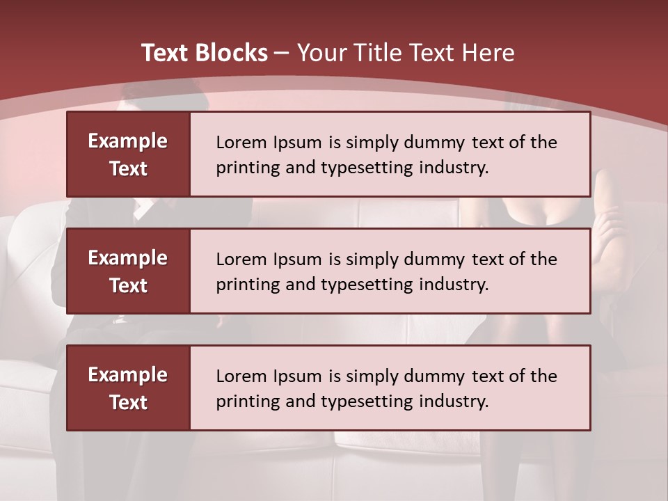 Man Woman Squabble PowerPoint Template