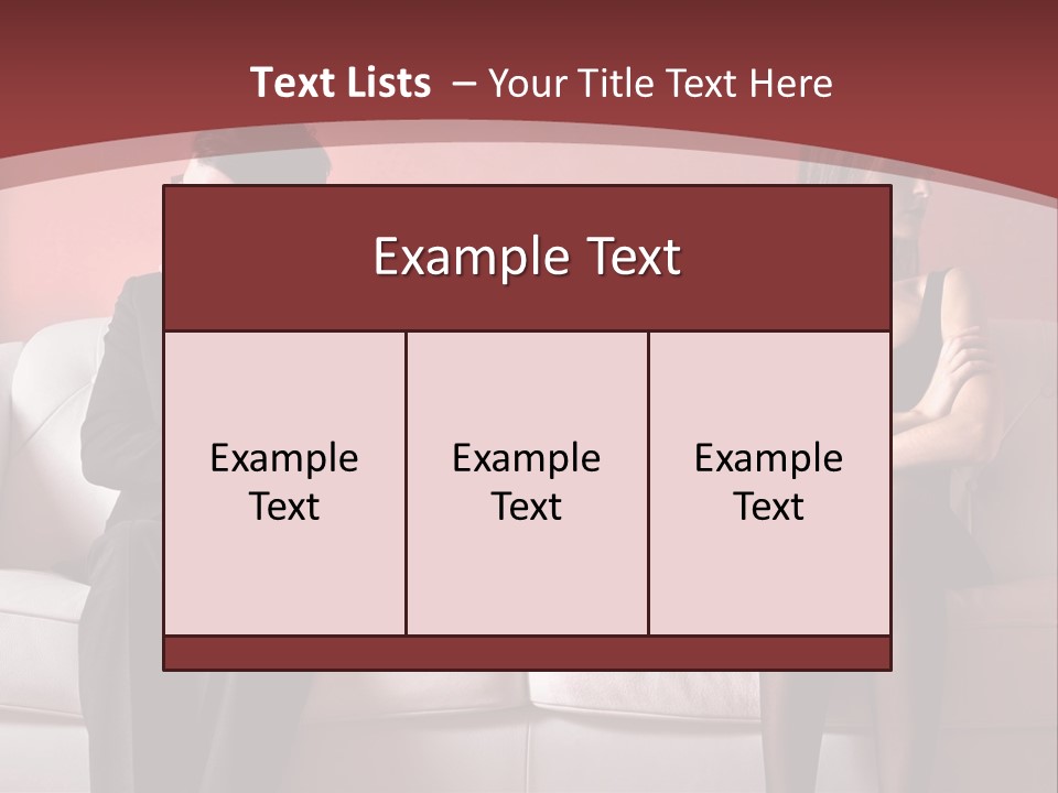 Man Woman Squabble PowerPoint Template