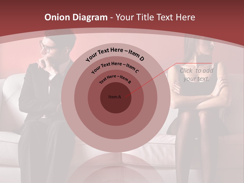 Man Woman Squabble PowerPoint Template