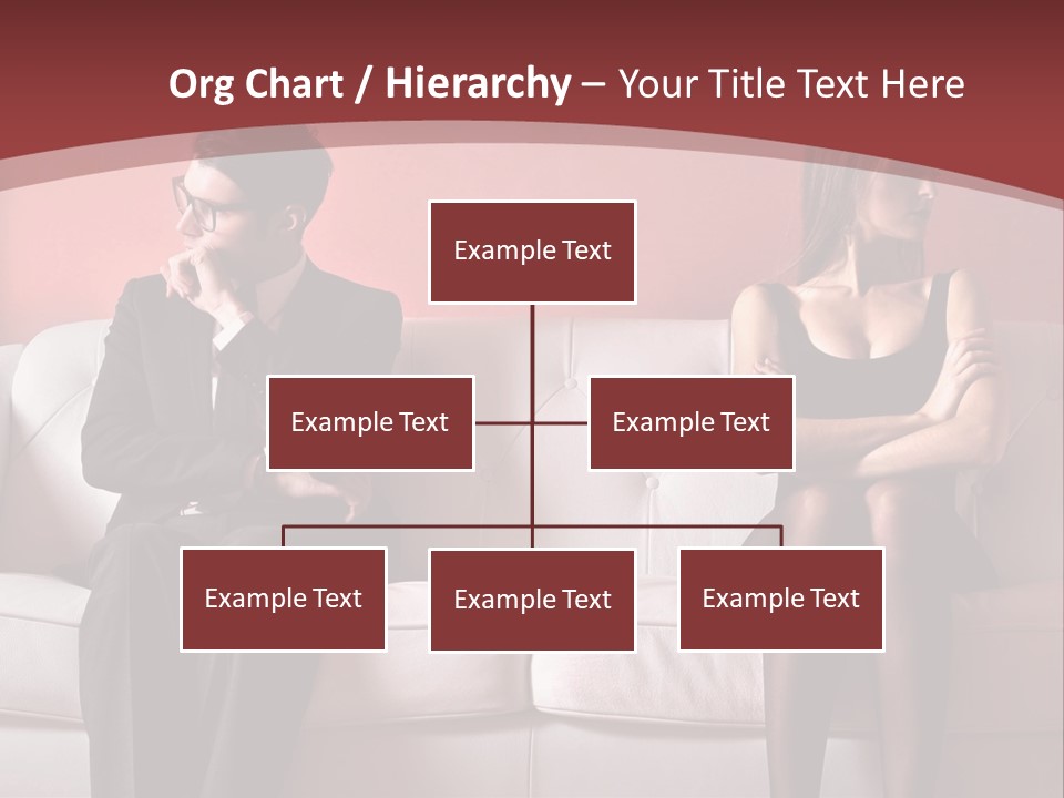 Man Woman Squabble PowerPoint Template