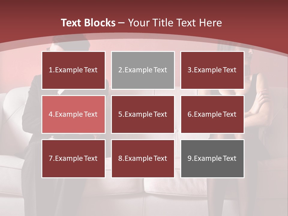 Man Woman Squabble PowerPoint Template