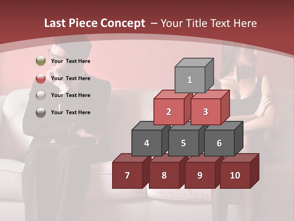 Man Woman Squabble PowerPoint Template