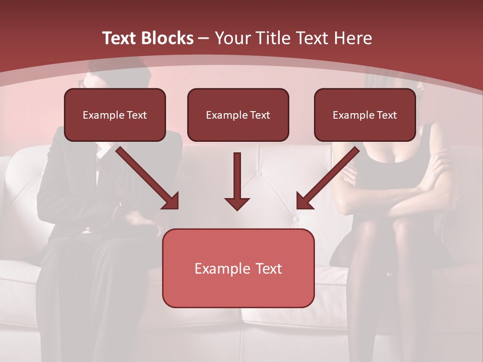 Man Woman Squabble PowerPoint Template