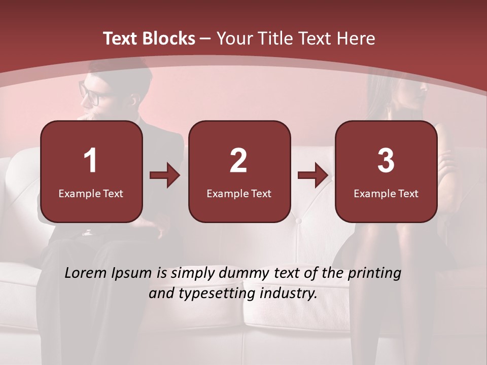 Man Woman Squabble PowerPoint Template