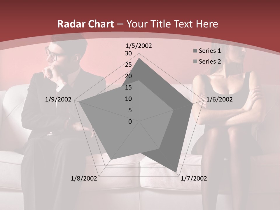 Man Woman Squabble PowerPoint Template