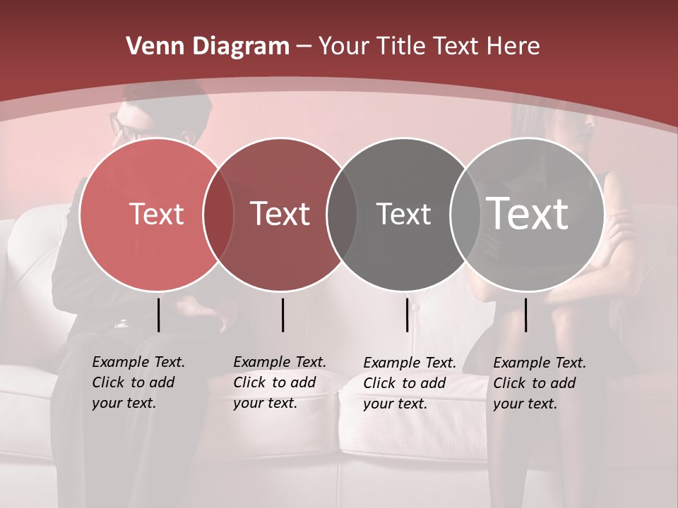 Man Woman Squabble PowerPoint Template