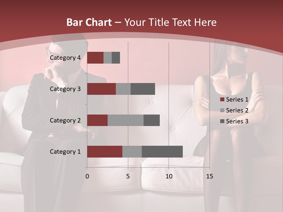 Man Woman Squabble PowerPoint Template