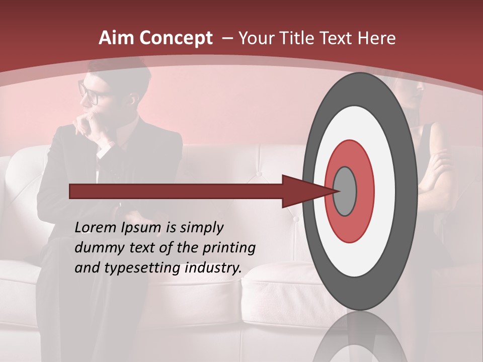 Man Woman Squabble PowerPoint Template