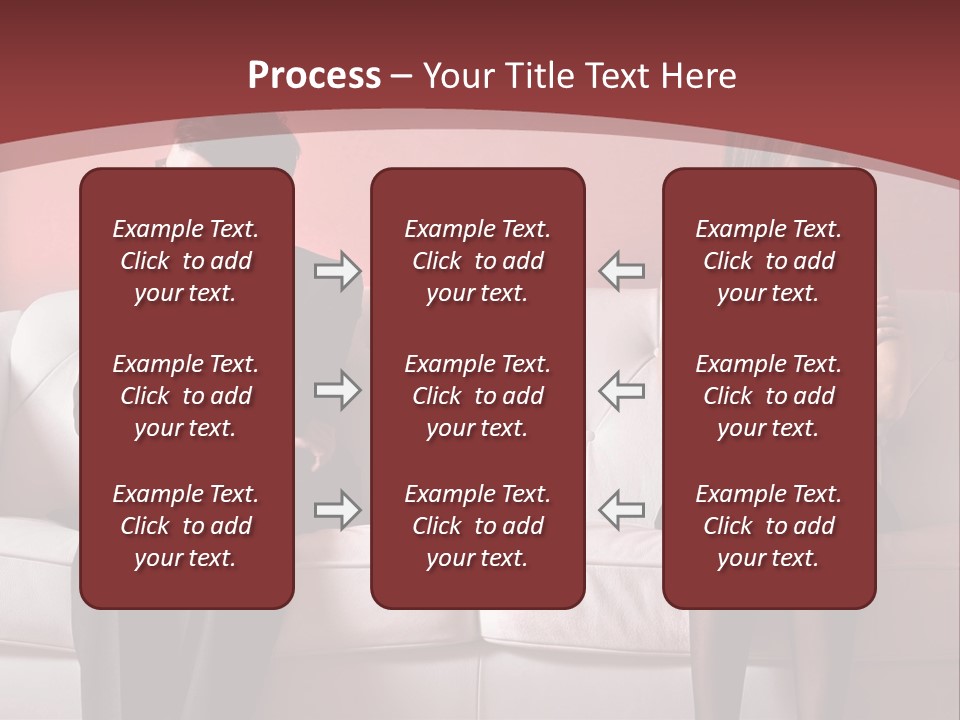 Man Woman Squabble PowerPoint Template