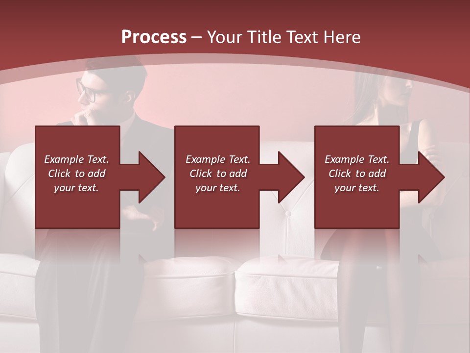 Man Woman Squabble PowerPoint Template