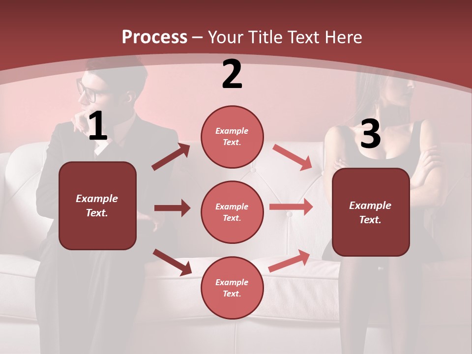 Man Woman Squabble PowerPoint Template