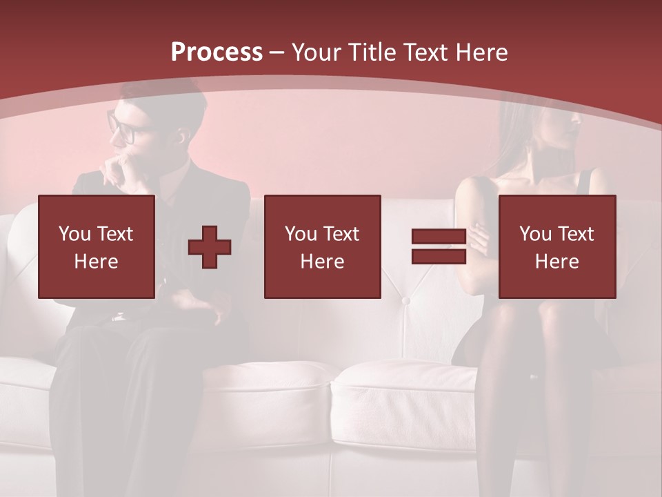 Man Woman Squabble PowerPoint Template