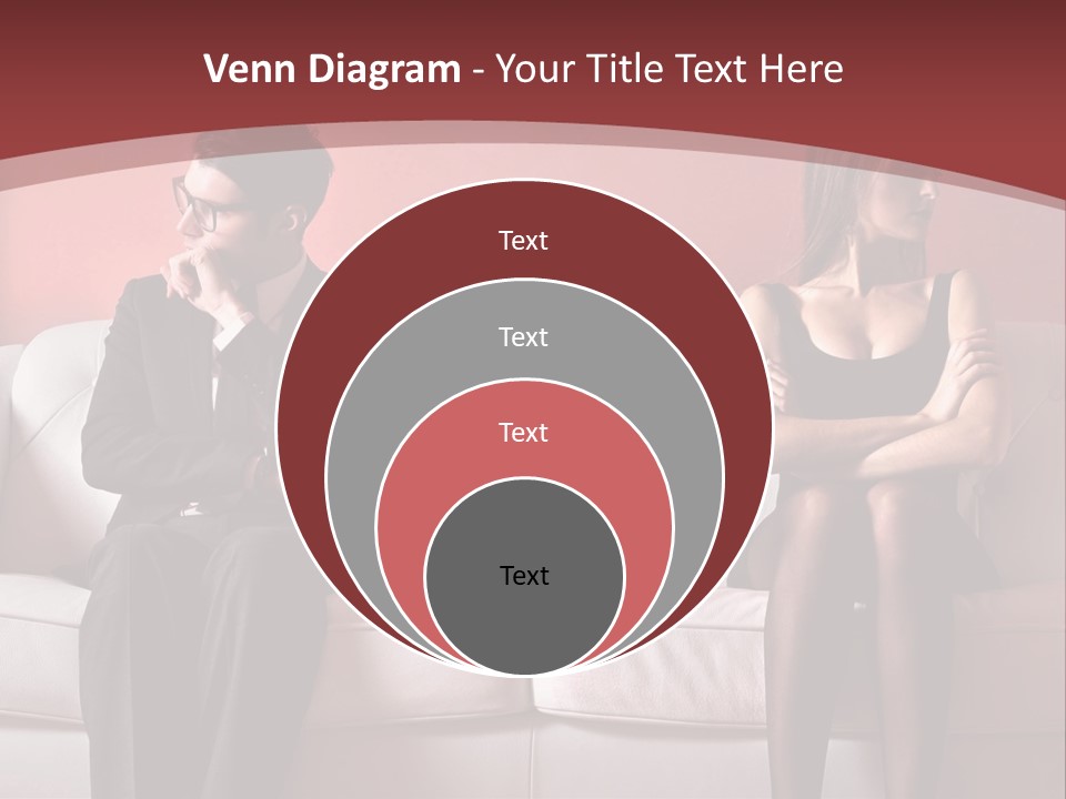 Man Woman Squabble PowerPoint Template