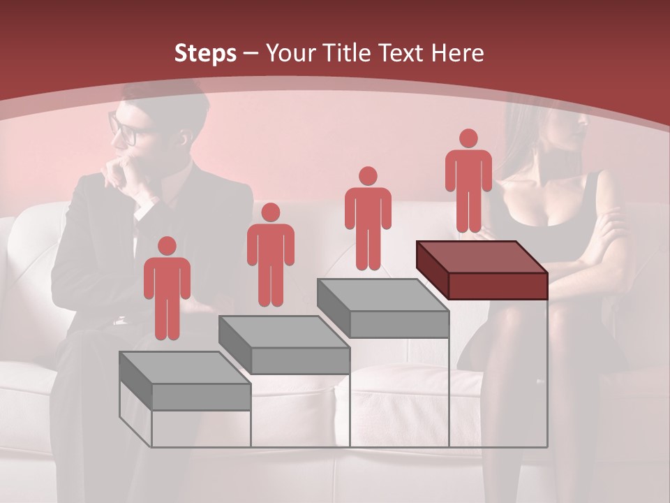Man Woman Squabble PowerPoint Template