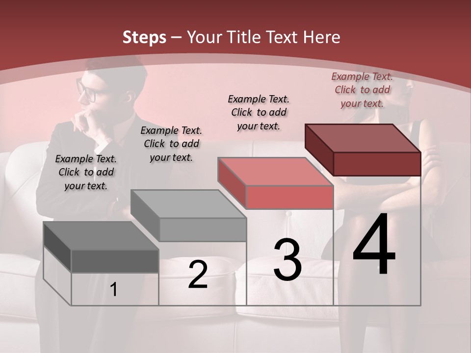 Man Woman Squabble PowerPoint Template