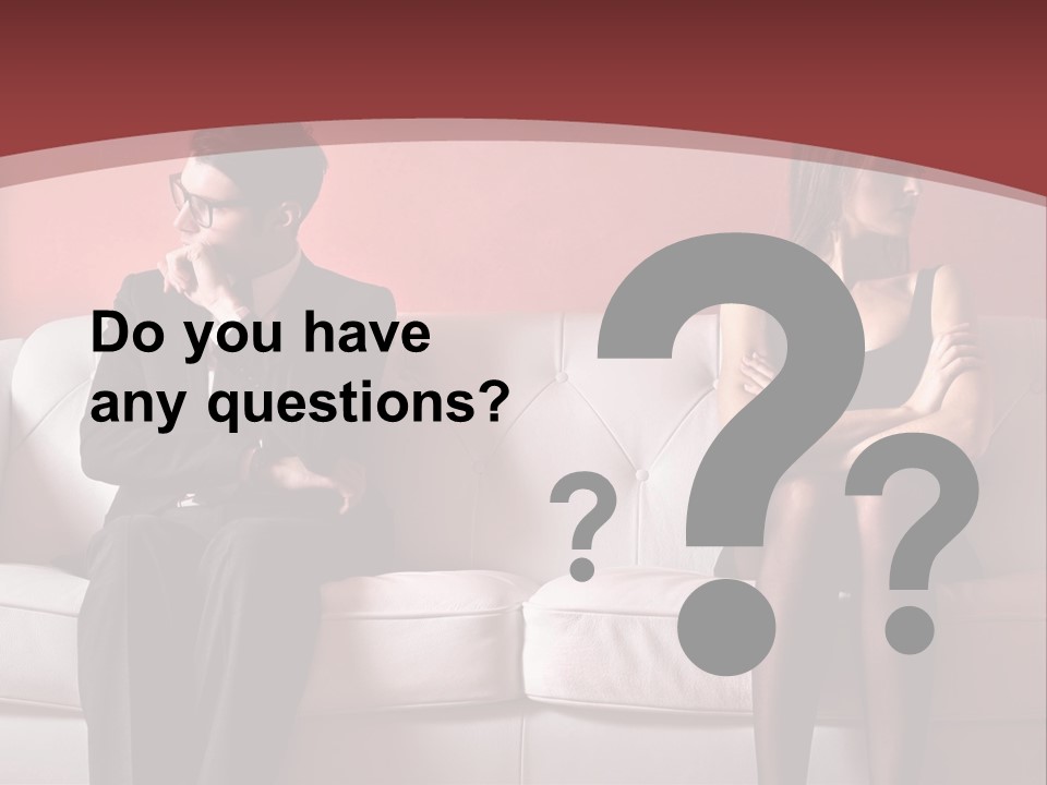 Man Woman Squabble PowerPoint Template