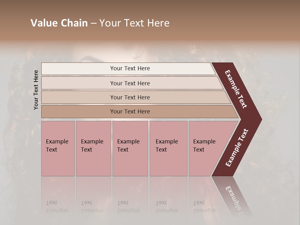 Female Face Coiffure PowerPoint Template