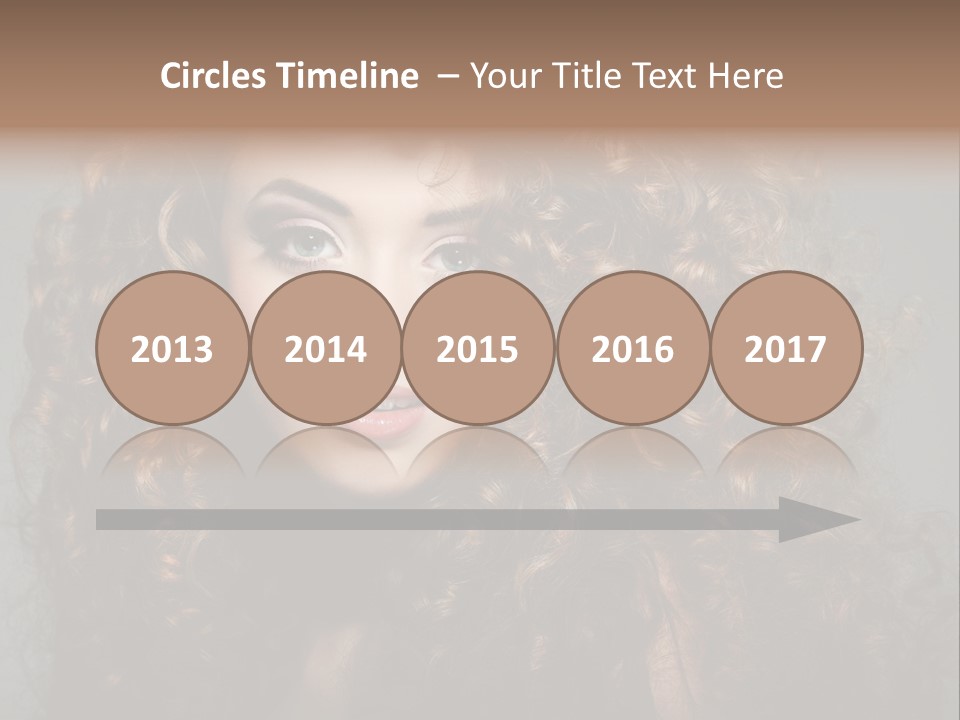 Female Face Coiffure PowerPoint Template