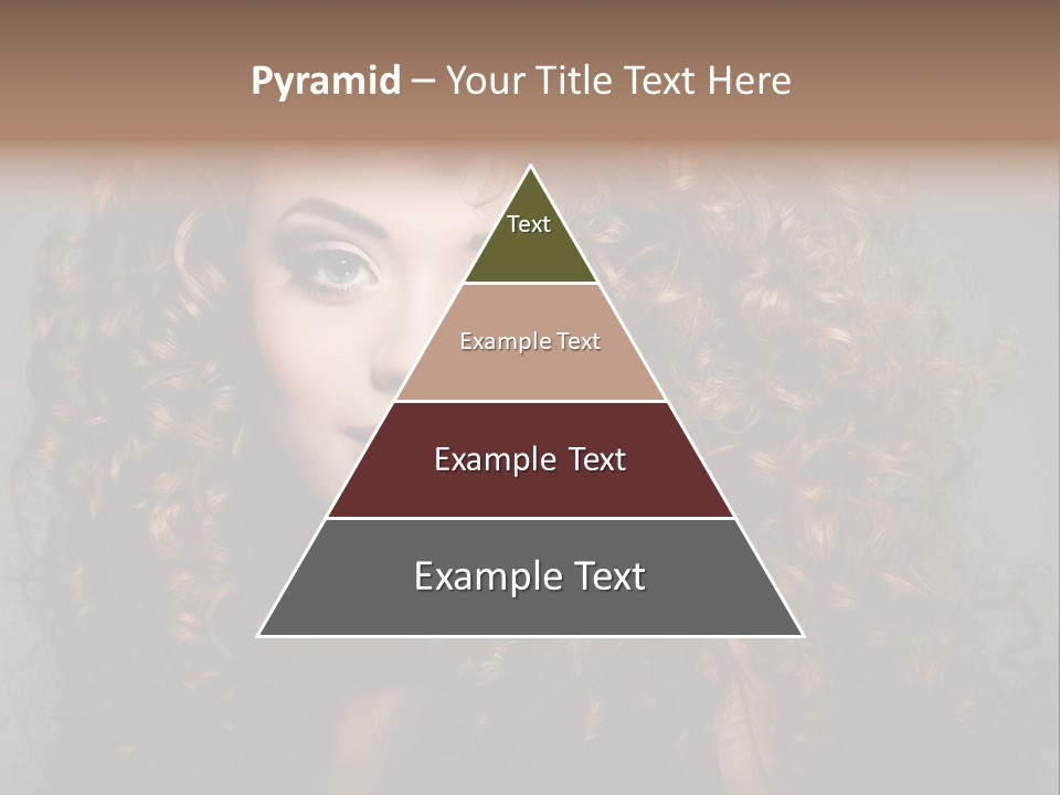 Female Face Coiffure PowerPoint Template