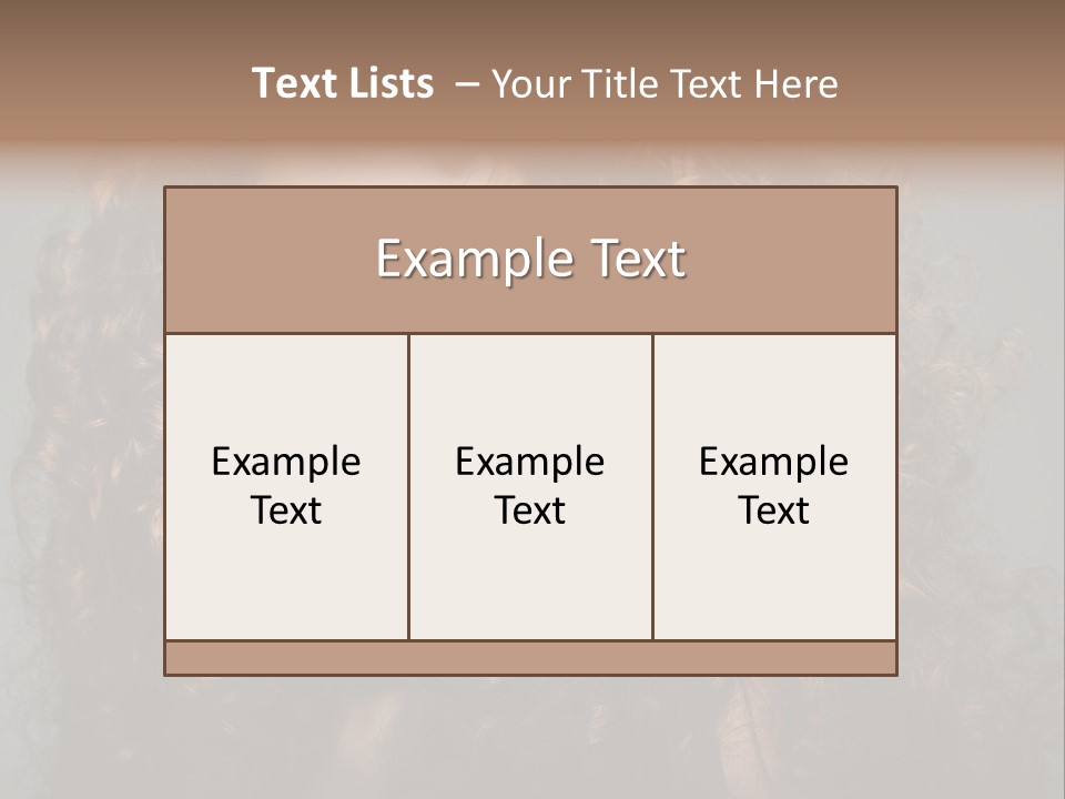 Female Face Coiffure PowerPoint Template