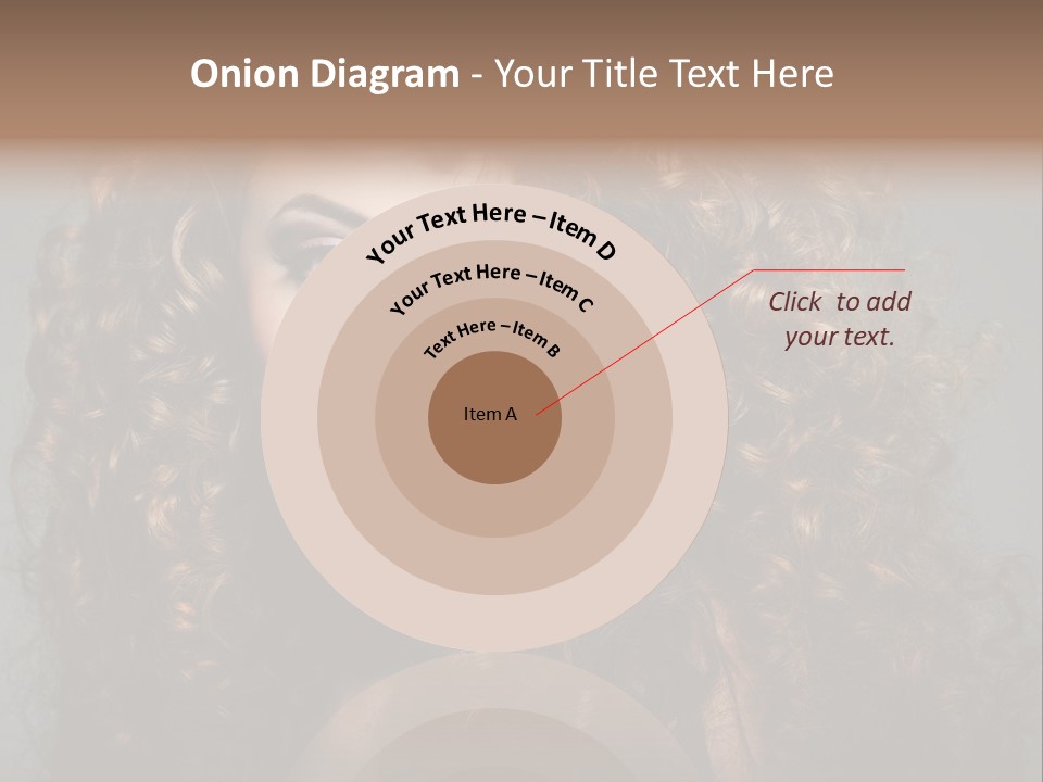 Female Face Coiffure PowerPoint Template